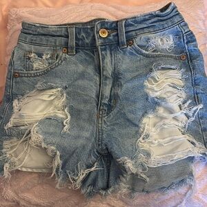 American Eagle Ripped jean shorts